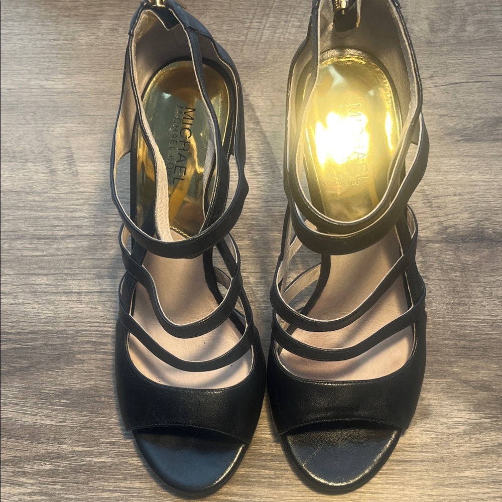 Michael Kors Elegant Black Strappy Heels